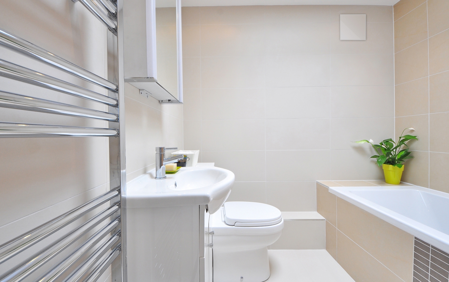 Анемостат со стеклянной внешней частью FOZA D 125 мм. RAL 9003