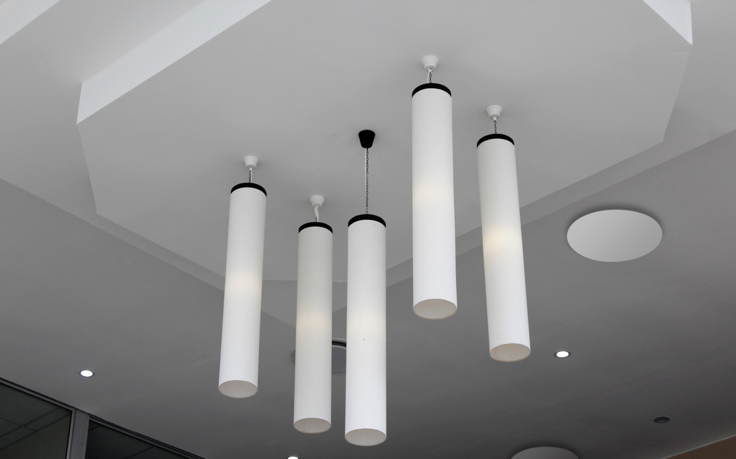 Анемостат со стеклянной внешней частью FOZA D 125 мм. RAL 9003