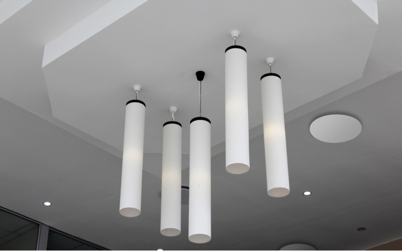 Анемостат со стеклянной внешней частью FOZA D 125 мм. RAL 9003