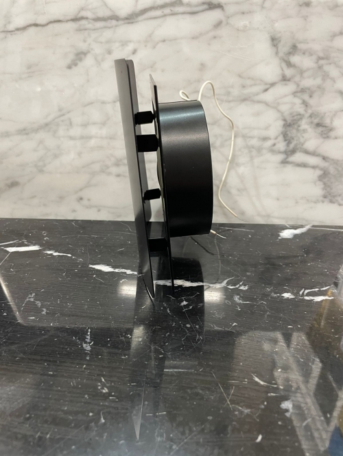 Тонкий бесшумный вытяжной вентилятор для ванной квадратный Mmotors ММC 100 K черный