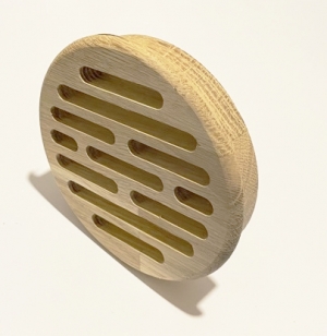 Деревянная врезная решетка Visioner D 150 мм. из бука