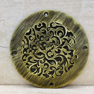 Решетка латунная круглая LRK-01