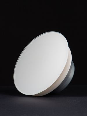 Анемостат со стеклянной внешней частью FOZA D 125 мм. RAL 9003